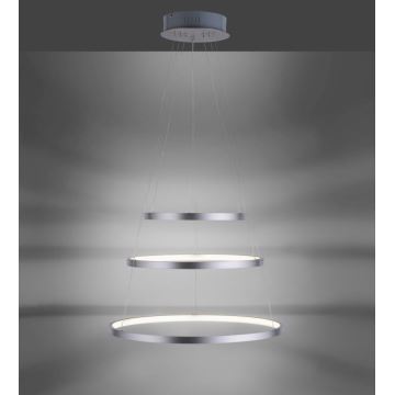 Leuchten Direkt 11526-55 - LED Димируем Полилей на верижка CIRCLE 1xLED/13,5W/230V + LED/19,5W + LED/24W