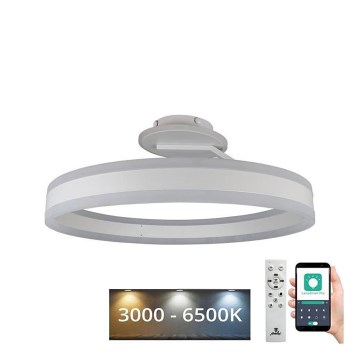 LED Димируем полилей за повърхностен монтаж LED/86W/230V 3000-6500K бял + дистанционно управление