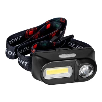 LED Димируем rechargeable headlamp 2xLED/5V IP44 210 lm 4 ч. 2000 mAh