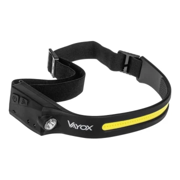 LED Димируем rechargeable headlamp със сензор 2xLED/5V IP44 350 lm 8 ч. 1200 mAh