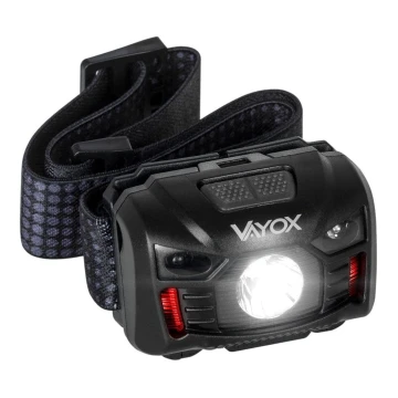 LED Димируем rechargeable headlamp със сензор и червена светлина LED/3W/5V IP66 100 lm 20 ч. 1200 mAh