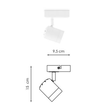 LED Димируем спот MANU 1xGU10/5,8W/230V бял