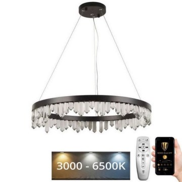 LED Димируем кристален полилей на връв LED/40W/230V 3000-6500K + дистанционно управление