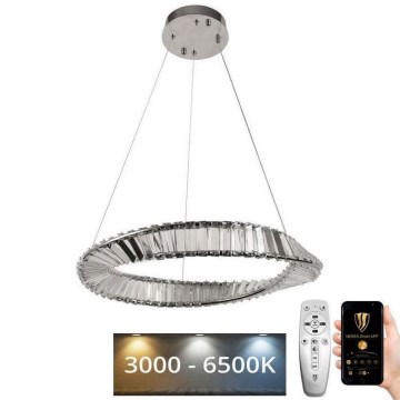 LED Димируем кристален полилей на връв LED/40W/230V 3000-6500K + дистанционно управление