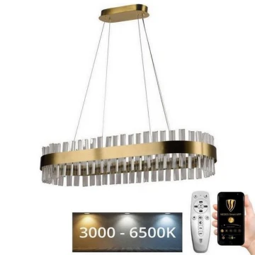 LED Димируем кристален полилей на връв LED/45W/230V 3000-6500K + дистанционно управление