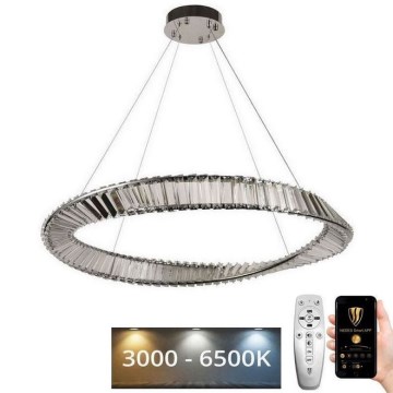 LED Димируем кристален полилей на връв LED/50W/230V 3000-6500K + дистанционно управление