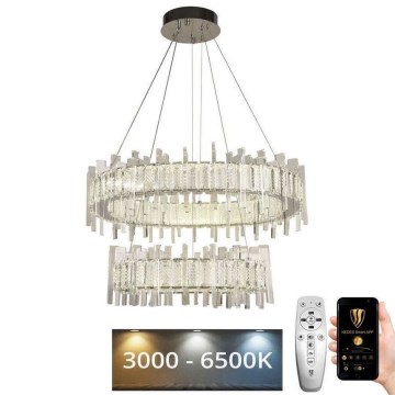 LED Димируем кристален полилей на връв LED/65W/230V 3000-6500K + дистанционно управление