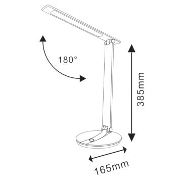 LED Димируема сензорна настолна лампа SERRA LED/8W/230V бяла