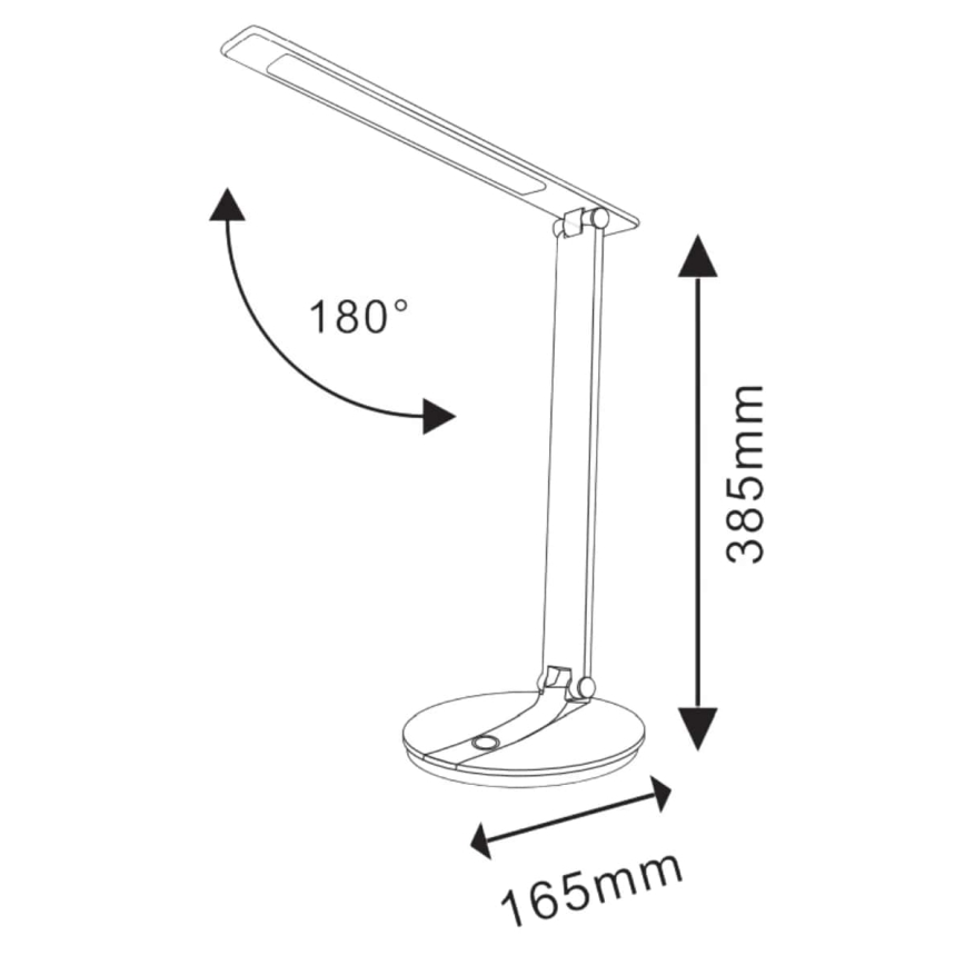 LED Димируема сензорна настолна лампа SERRA LED/8W/230V черна