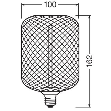 LED Димируема крушка DECOR FILAMENT E27/3,5W/230V 1800K златист - Osram