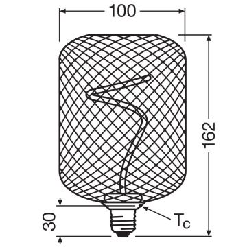 LED Димируема крушка DECOR FILAMENT E27/3,5W/230V 1800K златист - Osram