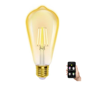 LED Димируема крушка FILAMENT ST64 E27/6W/230V 2700-6500K Wi-Fi - Aigostar