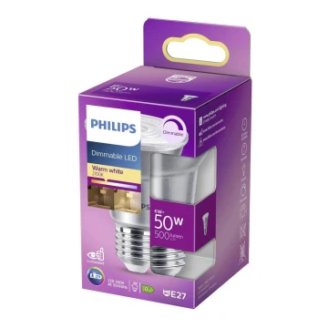 LED Димируема крушка Philips E27/6W/230V 2700K