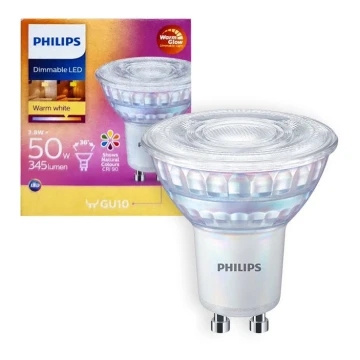 LED Димируема крушка Philips Warm Glow GU10/3,8W/230V 2200-2700K CRI 90