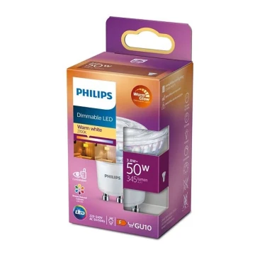 LED Димируема крушка Philips Warm Glow PAR16 GU10/3,8W/230V 2200-2700K CRI 90