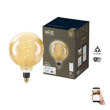 LED Димируема крушка VINTAGE FILAMENT G200 E27/6W/230V 2000-5000K CRI 90 Wi-Fi - WiZ