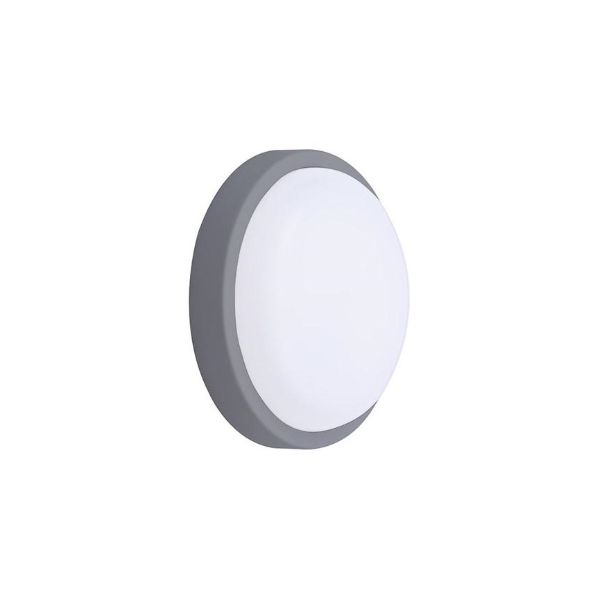 LED Екстериорен аплик LED/13W/230V 4000K IP54 сив кръгла