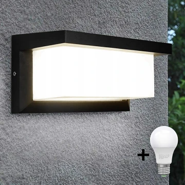 LED Екстериорен аплик NEELY 1xE27/10W/230V 3000K IP54 черен