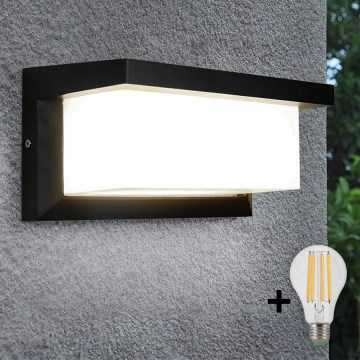 LED Екстериорен аплик NEELY 1xE27/15W/230V 3000K IP54 черен