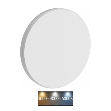 LED Екстериорен аплик PIATTA LED/9W/230V 3000/4000/6000K Ø 12 см IP44 бял