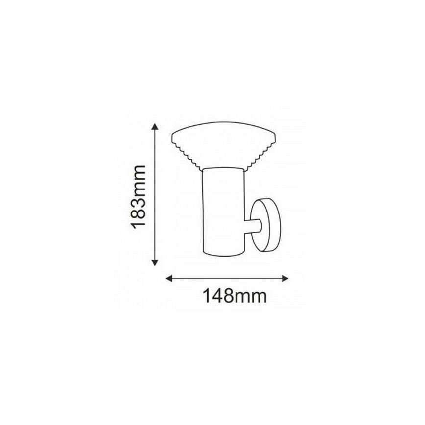 LED Екстериорен аплик PIRAMIDA 1xLED/6,5W/230V IP44