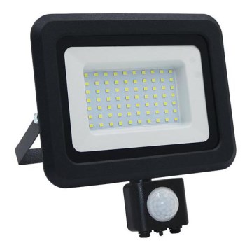 LED Екстериорен прожектор със сензор LED/50W/230V 4000K IP44 черен