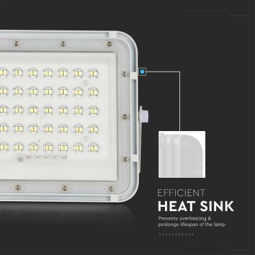 LED Екстериорен димируема соларен reflektor LED/10W/3,2V IP65 4000K бял + дистанционно управление