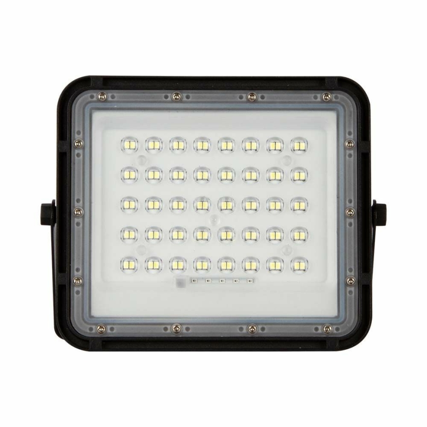 LED Екстериорен димируем соларен прожектор LED/10W/3,2V IP65 6400K черен + дистанционно управление