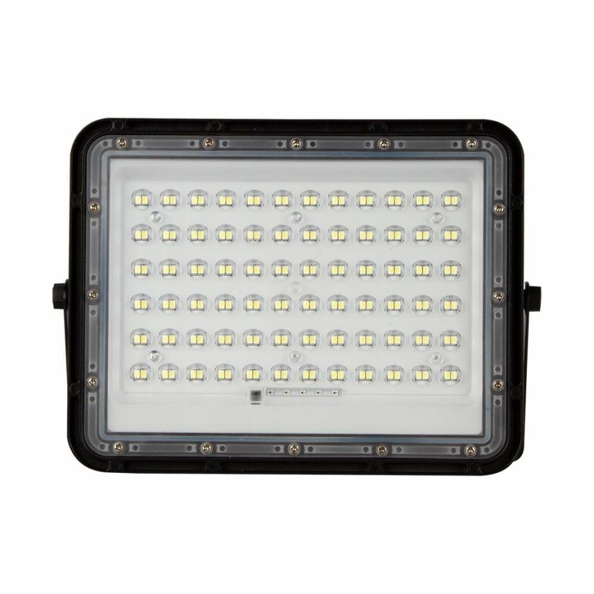 LED Екстериорен димируема соларен прожектор LED/15W/3,2V IP65 4000K черен + дистанционно управление