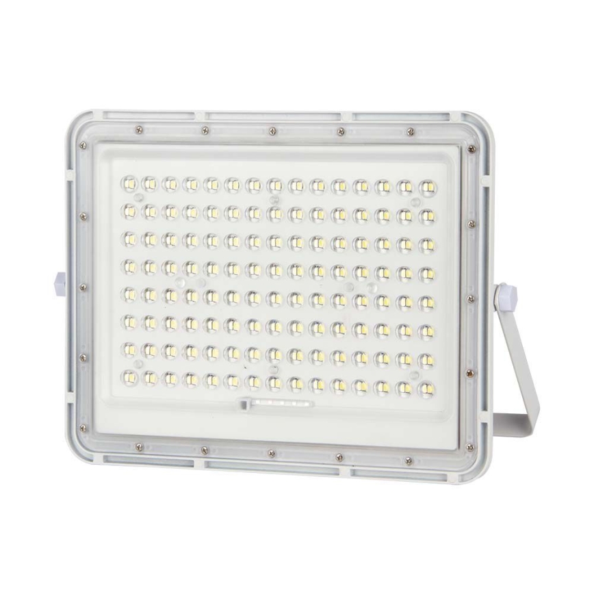 LED Екстериорен соларен прожектор LED/20W/3,2V 4000K бял IP65 + дистанционно управление