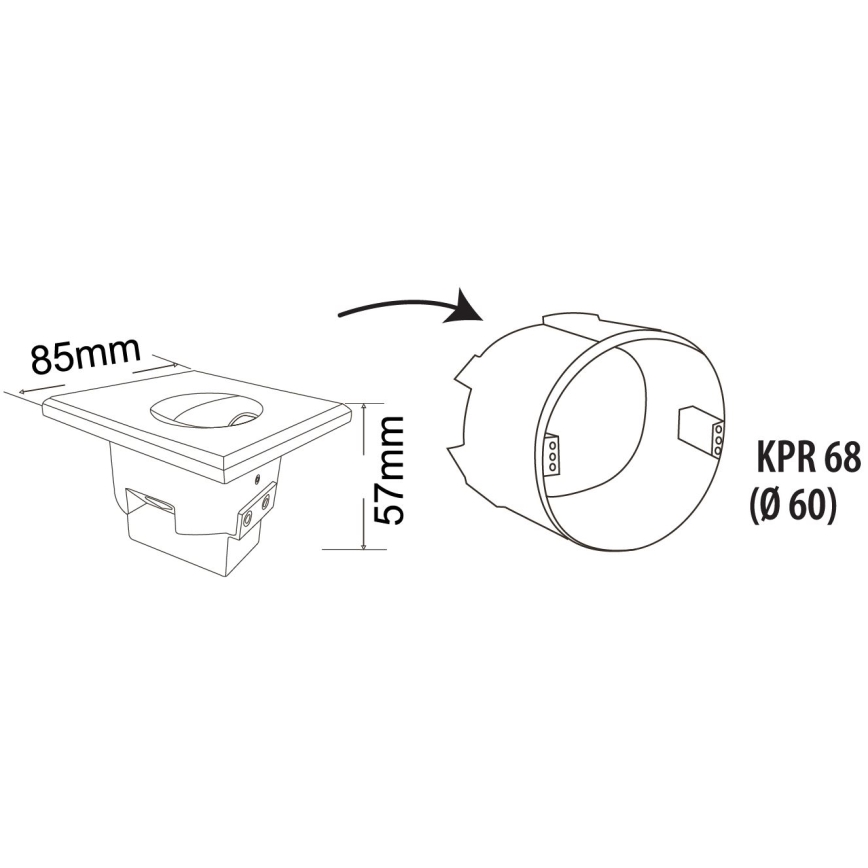 LED Екстериорна лампа за стълбище DECENTLY LED/1,5W/230V 3000/4000/6000K IP44 антрацит