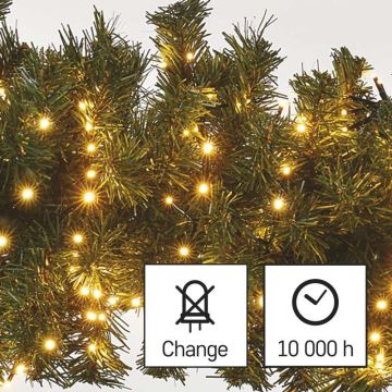 LED Екстериорни Коледни лампички 400xLED/13м IP44 винтидж