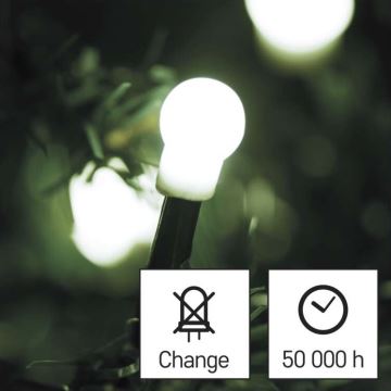 LED Екстериорни Коледни лампички 80xLED/13м IP44 студено бели