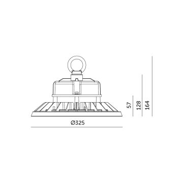 LED Индустриален плафон RIO PRO HIGHBAY LED/200W/230V 4000K IP65