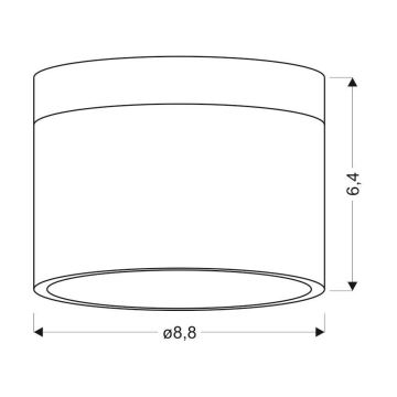 LED Лампа TUBA LED/9W/230V бяла/бежова