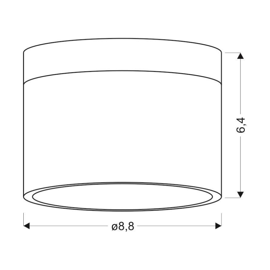 LED Лампа TUBA LED/9W/230V бяла/бежова