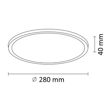 LED Лампа WOODY LED/15W/230V Ø 28 cм