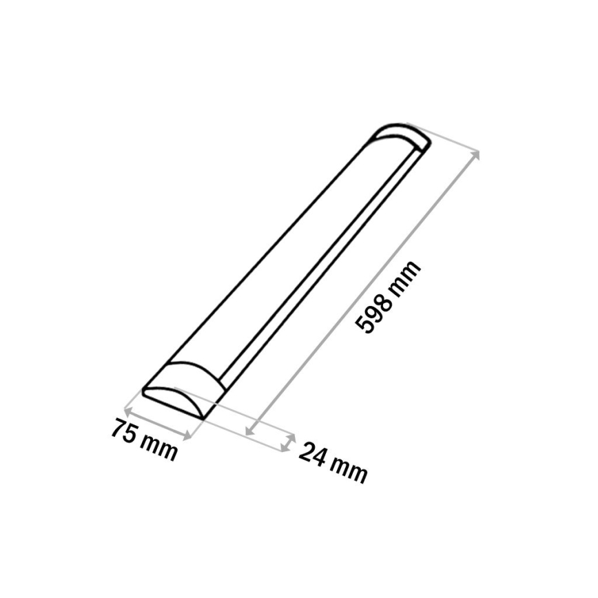 LED Лампа за под кухненски шкаф QTEC LED/18W/230V 60 см бял