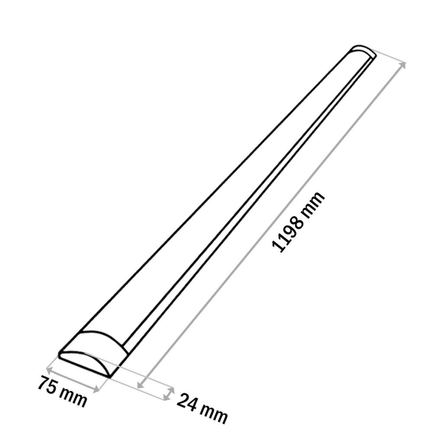 LED Лампа за под кухненски шкаф QTEC LED/36W/230V 120 см бял