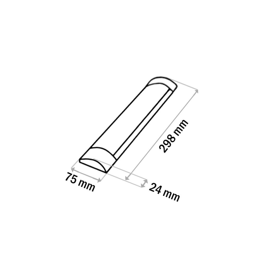 LED Лампа за под кухненски шкаф QTEC LED/9W/230V 30 см черен