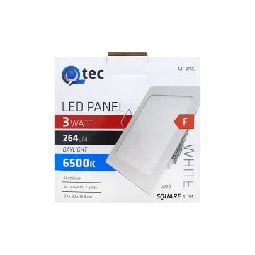 LED Лампа за окачен таван QTEC LED/3W/230V 6500K 8,3x8,3 см