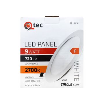 LED Лампа за окачен таван QTEC LED/9W/230V 2700K Ø 14,5 см