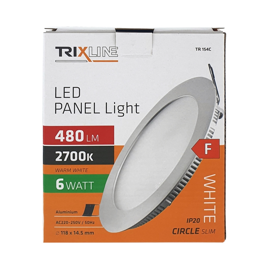 LED Лампа за окачен таван ROUND LED/6W/230V 2700K
