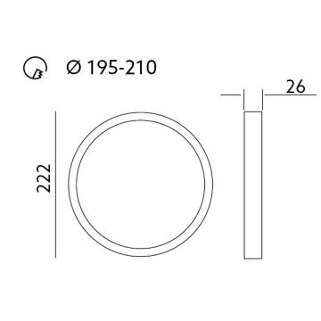 LED Лампа за окачен таван SIGARO PT LED/18W/230V 4000K IP40