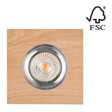 LED Лампа за окачен таван VITAR 1xGU10/5W/230V CRI 90 дъб – FSC сертифицирано