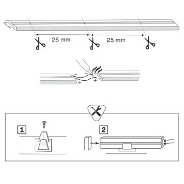 LED Лента NEON 2м LED/17W/12V 4,000K IP65