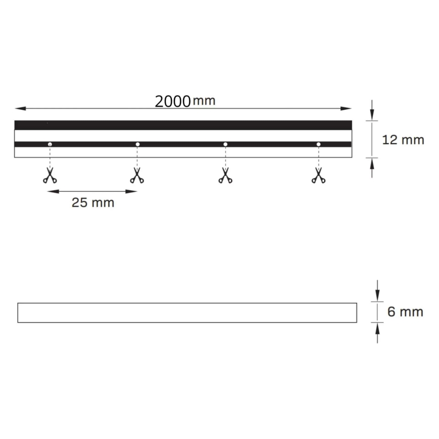 LED Лента NEON 2м LED/17W/12V IP65 синя