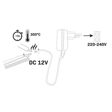 LED Лента NEON 5м LED/27W/12V IP65 розова