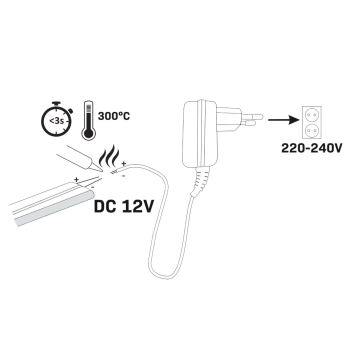 LED Лента NEON 5м LED/27W/12V IP65 синя