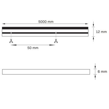 LED Лента NEON 5 м LED/40W/24V оранжев IP65